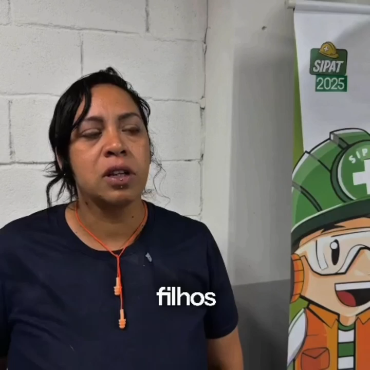 Frame de depoimento em vídeo sobre a palestra